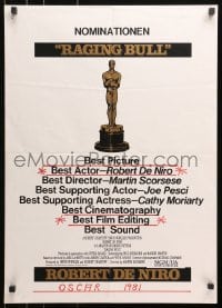 3r557 RAGING BULL 20x28 special poster 1980 Martin Scorsese, artwork of an Academy Award!