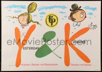 3r459 YESTERDAY & KANAPEE 16x23 East German stage poster 1981 art of people over title by Klemke!