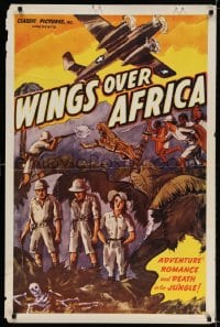3r988 WINGS OVER AFRICA 1sh R1947 James Carew, adventure, romance & death in the jungle!