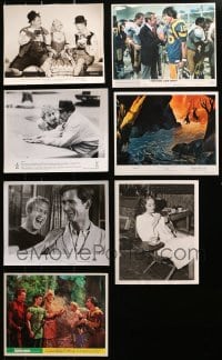 3s342 LOT OF 7 COLOR AND BLACK & WHITE 8X10 STILLS AND MINI LOBBY CARDS 1940s-1980s great scenes!