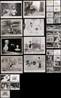 3s317 LOT OF 37 THEATRICAL AND TV CARTOON 8X10 STILLS 1950s-1990s great animation images!