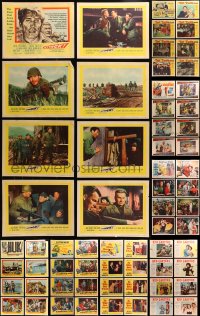 3s212 LOT OF 80 LOBBY CARDS 1950s complete sets from a variety of different movies!