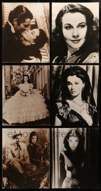 3s049 LOT OF 6 GONE WITH THE WIND RE-STRIKE 11X14 STILLS 1970s Vivien Leigh, Clark Gable