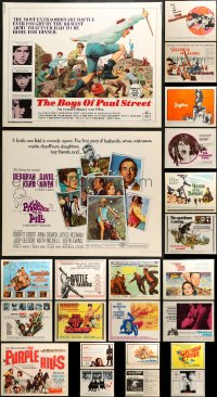 3s390 LOT OF 23 MOSTLY UNFOLDED HALF-SHEETS 1960s-1970s great images from a variety of movies!