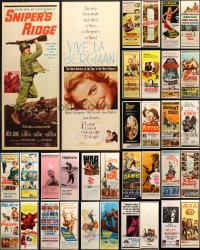 3s383 LOT OF 34 UNFOLDED INSERTS 1960s great images from a variety of different movies!