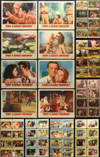 3s207 LOT OF 96 LOBBY CARDS 1950s-1960s complete sets from a variety of movies!