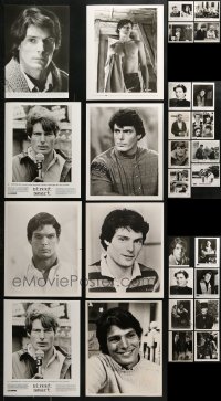 3s322 LOT OF 28 CHRISTOPHER REEVE 8X10 STILLS 1980s-1990s portraits from several of his movies!