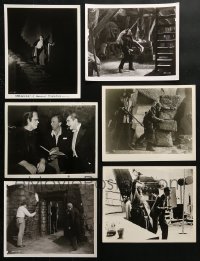 3s378 LOT OF 6 UNIVERSAL HORROR 8X10 REPRO PHOTOS 1980s Dracula, Frankenstein & more!