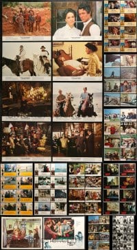 3s205 LOT OF 98 LOBBY CARDS 1970s-1980s mostly complete sets from a variety of different movies!