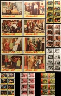 3s220 LOT OF 56 LOBBY CARDS 1960s complete sets from a variety of different movies!
