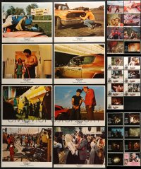 3s222 LOT OF 55 LOBBY CARDS 1960s-1970s mostly complete sets from a variety of different movies!