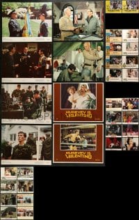 3s225 LOT OF 42 LOBBY CARDS 1960s-1990s incomplete sets from a variety of different movies!