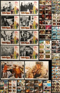 3s186 LOT OF 146 LOBBY CARDS 1970s-1980s mostly complete sets from a variety of different movies!