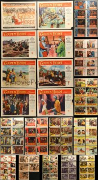 3s202 LOT OF 109 LOBBY CARDS 1940s-1950s mostly complete sets from a variety of different movies!