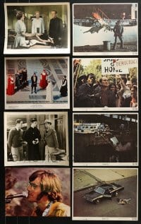 3s340 LOT OF 8 COLOR 8X10 STILLS 1950s-1970s great scenes from a variety of different movies!