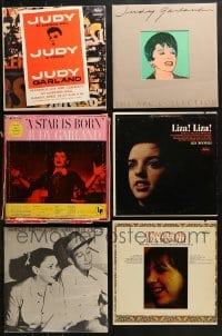 3s024 LOT OF 6 JUDY GARLAND AND LIZA MINNELLI 33 1/3 RPM RECORDS 1950s-1970s mother & daughter!