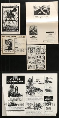 3s279 LOT OF 5 CUT PRESSBOOKS AND PRESSBOOK SUPPLEMENTS 1960s-1980s from a variety of movies!