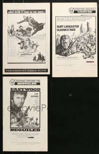 3s280 LOT OF 3 CUT PRESSBOOKS AND PRESSBOOK SUPPLEMENTS 1960s-1970s Clint Eastwood, Sergio Leone