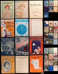 3s086 LOT OF 43 SHEET MUSIC 1910s-1940s a variety of different songs!