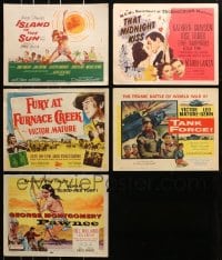 3s247 LOT OF 5 TITLE CARDS 1940s-1950s great images from variety of different movies!