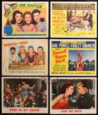 3s246 LOT OF 6 LOBBY CARDS FROM ANN MILLER MOVIES 1940s-1950s great images from her movies!