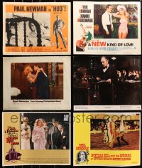 3s244 LOT OF 6 LOBBY CARDS FROM PAUL NEWMAN MOVIES 1950s-1980s great images from his movies!