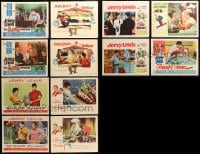 3s237 LOT OF 12 LOBBY CARDS FROM JERRY LEWIS MOVIES 1950s-1960s great images from his movies!