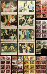 3s210 LOT OF 85 LOBBY CARDS 1950s-1970s mostly complete sets from a variety of different movies!