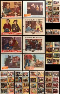 3s208 LOT OF 90 LOBBY CARDS 1940s-1950s incomplete sets from a variety of different movies!