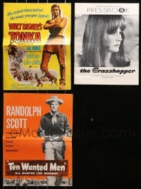 3s275 LOT OF 3 CUT PRESSBOOKS 1950s-1970s advertising a variety of different movies!