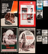 3s281 LOT OF 11 UNCUT PRESSBOOKS AND PRESSBOOK SUPPLEMENTS 1960s-1970s from a variety of movies!