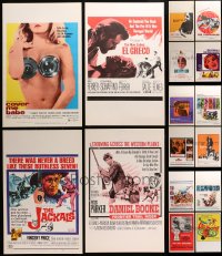 3s011 LOT OF 23 WINDOW CARDS 1960s great images from a variety of different movies!