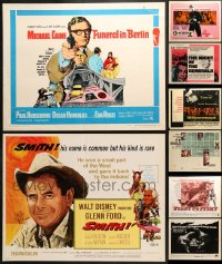 3s392 LOT OF 8 MOSTLY FORMERLY FOLDED HALF-SHEETS 1960s great images from a variety of movies!