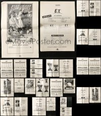 3s284 LOT OF 30 UNCUT AD SLICKS 1980s advertising a variety of different movies!
