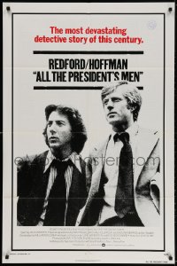 3t031 ALL THE PRESIDENT'S MEN int'l 1sh 1976 Hoffman & Robert Redford as Woodward & Bernstein!