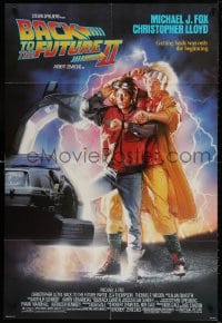 3t060 BACK TO THE FUTURE II 1sh 1989 Michael J. Fox as Marty, synchronize your watches!