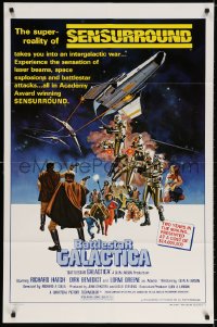 3t069 BATTLESTAR GALACTICA style C 1sh 1978 great sci-fi art by Robert Tanenbaum!