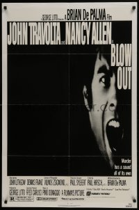 3t103 BLOW OUT 1sh 1981 John Travolta, Brian De Palma, murder has a sound all of its own!