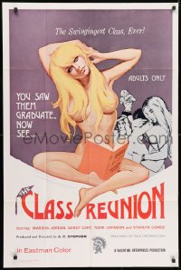 3t165 CLASS REUNION 1sh 1972 Ed Wood, sexy schoolgirl is in the swingingest class ever!