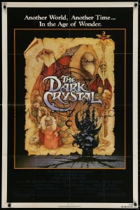 3t191 DARK CRYSTAL 1sh 1982 Jim Henson & Frank Oz, incredible Richard Amsel fantasy art!