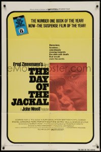 3t194 DAY OF THE JACKAL 1sh 1973 Fred Zinnemann assassination classic, master killer Edward Fox!