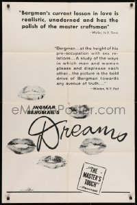 3t243 DREAMS 1sh 1960 Ingmar Bergman's Kvinnodrom, Eva Dahlbeck, Harriet Andersson!