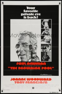 3t247 DROWNING POOL int'l 1sh 1975 cool image of Paul Newman as private eye Lew Harper!