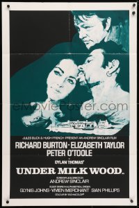 3t920 UNDER MILK WOOD English 1sh 1973 Richard Burton, Elizabeth Taylor, O'Toole, from Dylan Thomas play!
