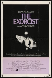 3t274 EXORCIST 1sh 1974 William Friedkin, Von Sydow, horror classic from William Peter Blatty!