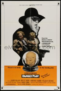 3t281 FAMILY PLOT 1sh 1976 from the mind of devious Alfred Hitchcock, Karen Black, Bruce Dern!
