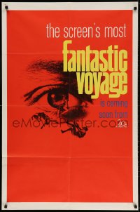 3t284 FANTASTIC VOYAGE teaser 1sh 1966 best art of tiny people going to the human brain!