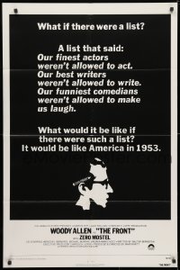 3t317 FRONT int'l 1sh 1976 Woody Allen, Martin Ritt, 1950s Communist Scare blacklist in 1953 U.S.!