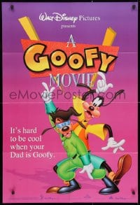 3t337 GOOFY MOVIE DS 1sh 1995 Walt Disney, it's hard to be cool when your dad is Goofy, purple!