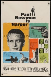 3t366 HARPER 1sh 1966 Pamela Tiffin, Paul Newman has many fights & does it better!